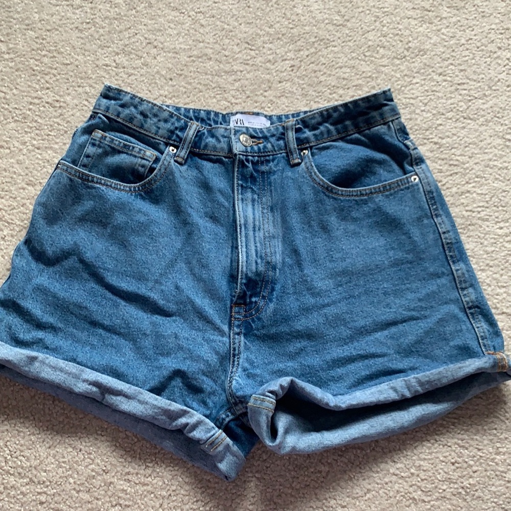 High Waisted Denim Shorts